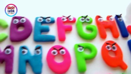 Play Doh ANGRY BIRDS ABC Learning the Alphabet with Play Doh