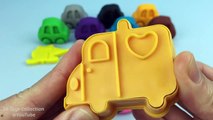 Play & Learn Colours with Play Doh Cars with Transport Cookie Cutters Fun and Creative for Kids