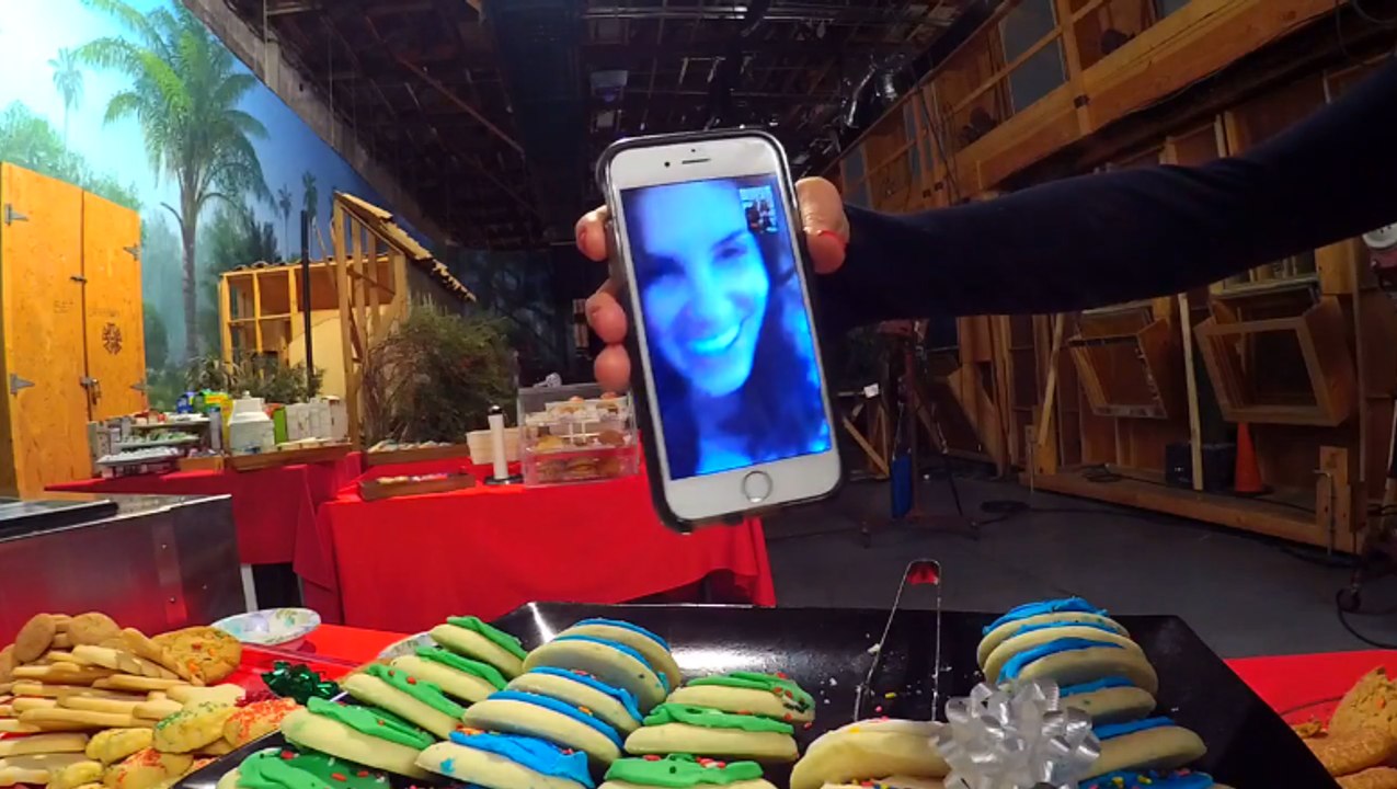 NCIS: Los Angeles Holiday Party on Set - Facebook LIVE Session: Message from Daniela Ruah (Dec. 14th 2016)