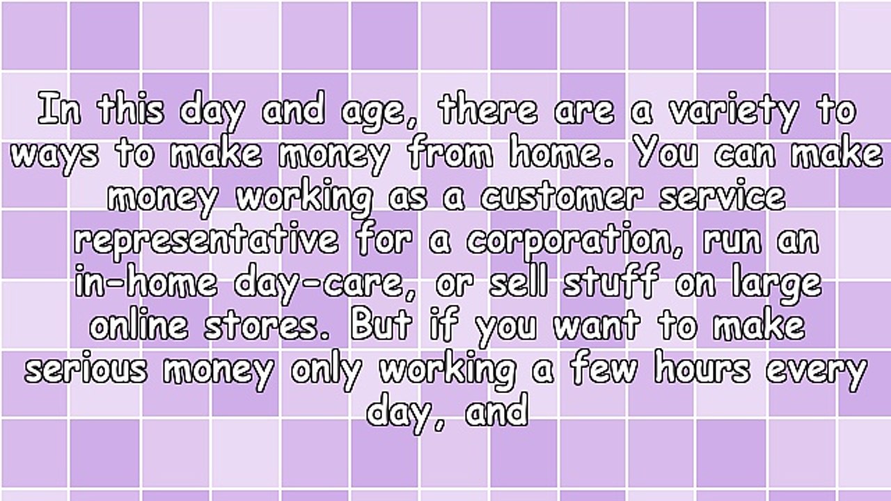 The Number One Way To Make Money From Home