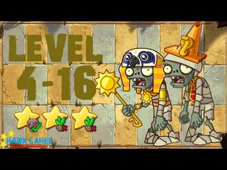 [v1.0.81+] Plants vs. Zombies: All Stars - Ancient Egypt Level 4-16 [4K 60FPS]