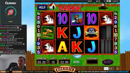 BIG WIN on Barkin' Mad Slot - £30 BIG BET