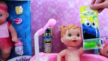 Baby Alive Bath Time FOAM & Color Change Bubble Bath Water ❤ Fizz Colors & Waterbabies DisneyCarToys