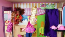 Frozen Elsa & Anna Dolls PINK Coronation Dress and Barbie Mall Clothes Shopping NEW DisneyCarToys