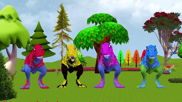 Colors Spiderman Dinosaurs Vs Elephant Finger Family | Hulk Dinosaurs Finger Family & Nursery Rhymes