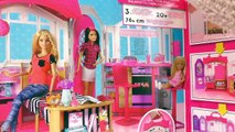 Barbie Glam Haus – Ferienhaus Deutsch – Urlaub im Puppenhaus Unboxing mit WC, Küche und Zubehör