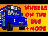 Wheels On The Bus | Finger Family | English nursery rhymes | kids songs