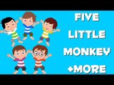 Five little monkeys | the Wheels on the bus | Finger Family