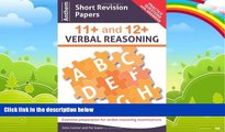Buy John Connor Anthem Short Revision Papers 11  and 12  Verbal Reasoning Book 1 (Anthem Learning