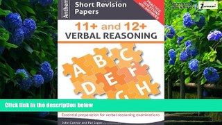Buy John Connor Anthem Short Revision Papers 11+ and 12+ Verbal Reasoning Book 1 (Anthem Learning
