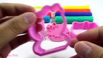 Play Dough and Learn Color Modelling Clay with Hello Kitty Molds Fun and Creative for Kids