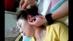 Chinese Ear Cleaning (145) DIY Using ear pick to gently comfort face and neck