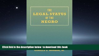 Audiobook The Legal Status of the Negro Jr. Charles S. Mangum Audiobook Download