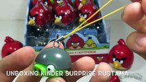 Киндер Яйца Сюрприз по мультику Энгри Бёрдс,Unboxing Surprise Eggs Angry Birds