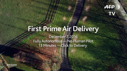 Amazon completa su primera entrega por dron en Reino Unido