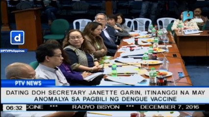 Dating DOH Sec. Garin, itinanggi na may anomalya sa pagbili ng Dengue Vaccine
