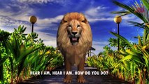 Tiger Vs Lion Learning Animals Sounds || Children Nursery Rhymes || 3D Animation