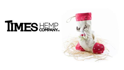 Handmade Hemp Christmas Stocking by Times Hemp Company