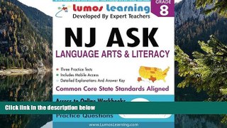 Online Lumos Learning NJ ASK Practice Tests and Online Workbooks: Grade 8 Language Arts and