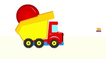 Colors For Kids Children Baby Toddlers Learning Videos | Dump Truck Colorfull Colors Balls Colours