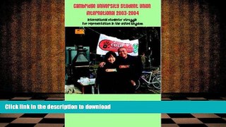 Hardcover Cambridge University Student Union International 2003-2004: International Students