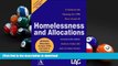 Pre Order Homelessness and Allocations: A Guide to the Housing Act 1996 Parts VI and VII