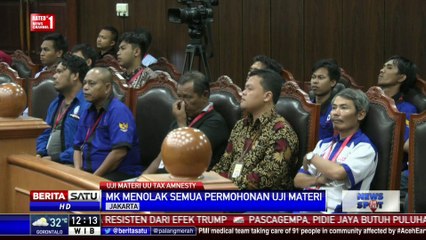 MK Tolak Permohonan Uji Materi UU Tax Amnesty