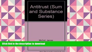 Pre Order Antitrust (Sum and Substance Series) Kindle eBooks