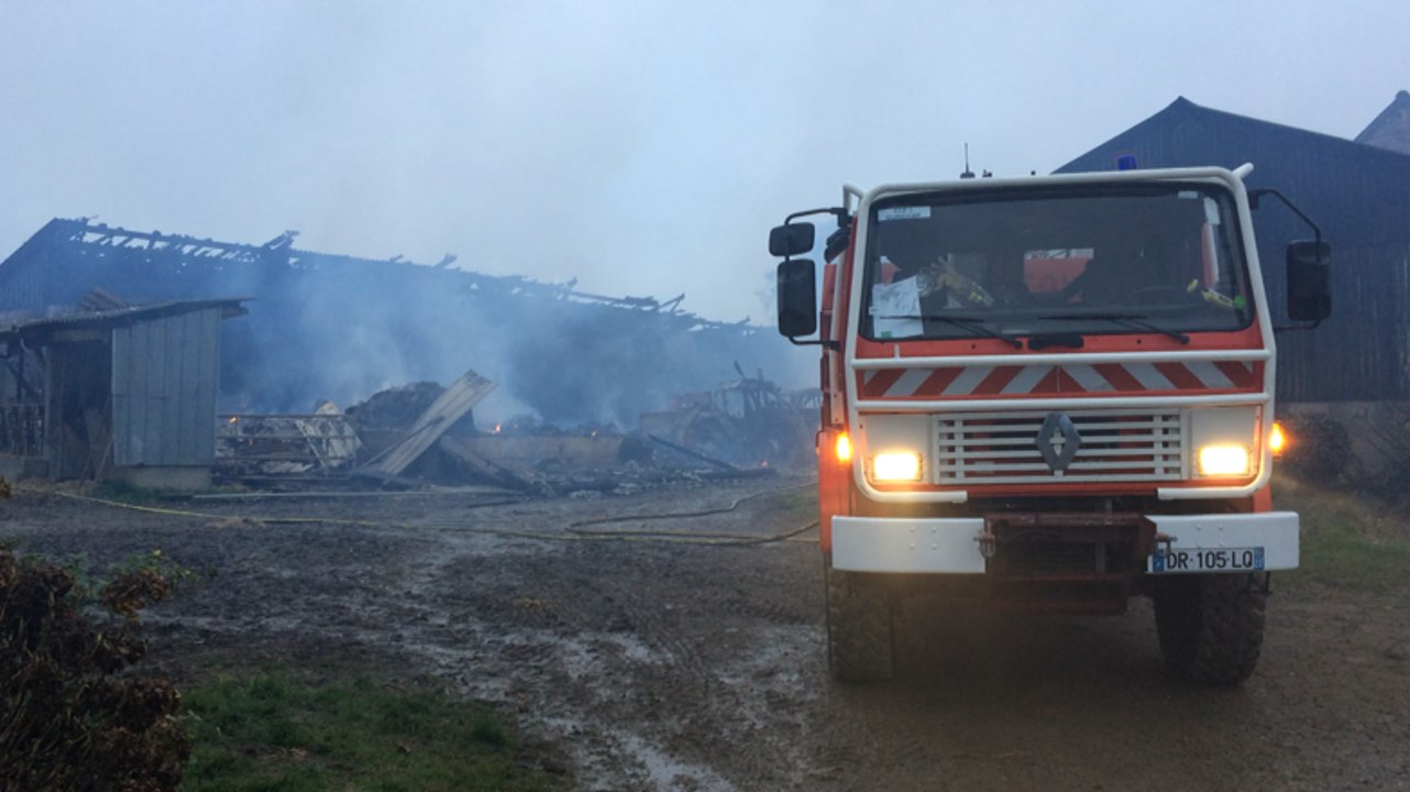 Incendie hangar agricole