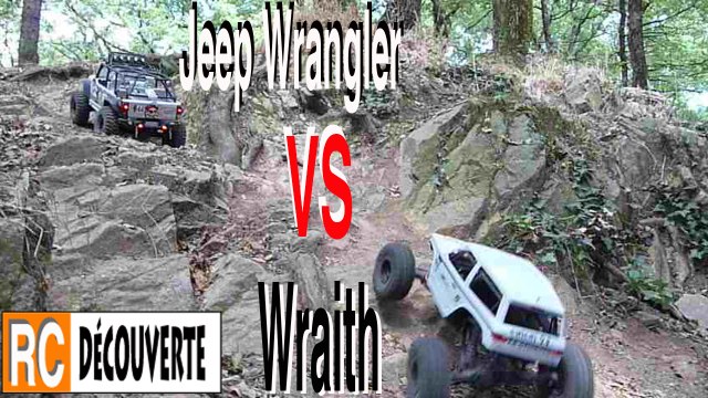 Axial Wratih VS Jeep Wrangler SCX10 sur Rochers Racines Gorges Clisson France