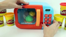 Just Like Home Microwave Oven Toy Play-Doh Kitchen Toy Cutting Food Cooking Playset Toy Videos