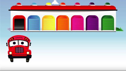 Colors for Children to Learn with Color School Bus - Colours for Kids to Learn - Learning Videos