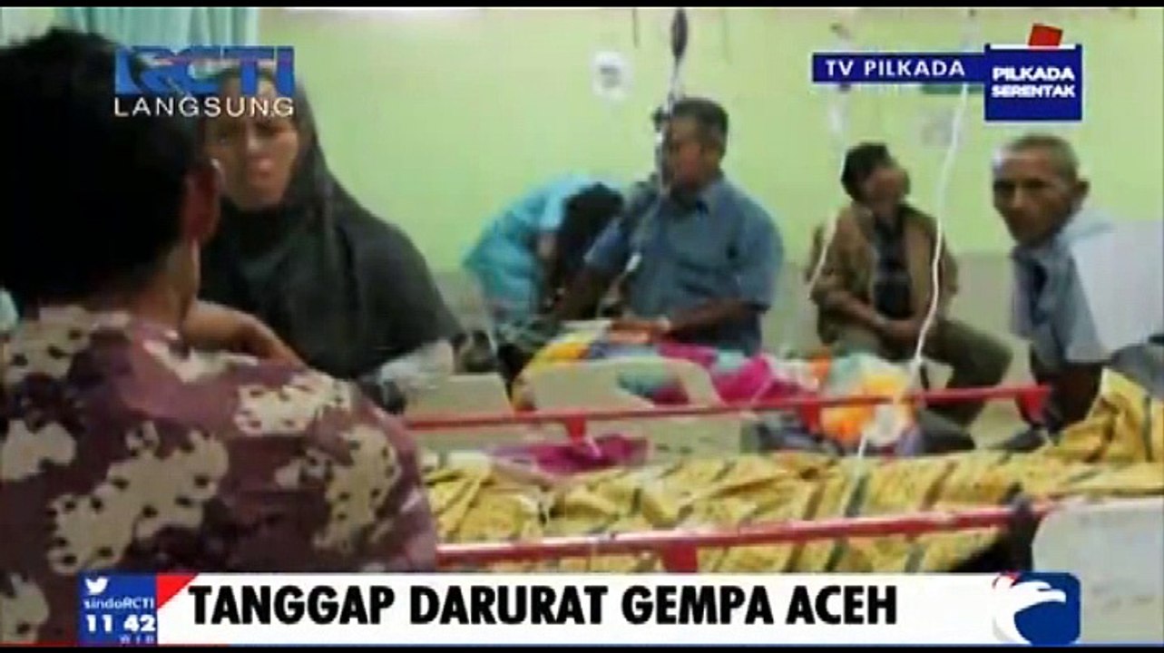 Korban Kritis Gempa Aceh Rata-rata Alami Patah Tulang