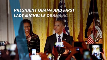 Obamas celebrate last Hannukah at White House