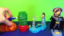 Rare 2003 DC JUSTICE LEAGUE ADVENTURES Burger King Kids Meal Toys Batman Superman Wonder Woman!