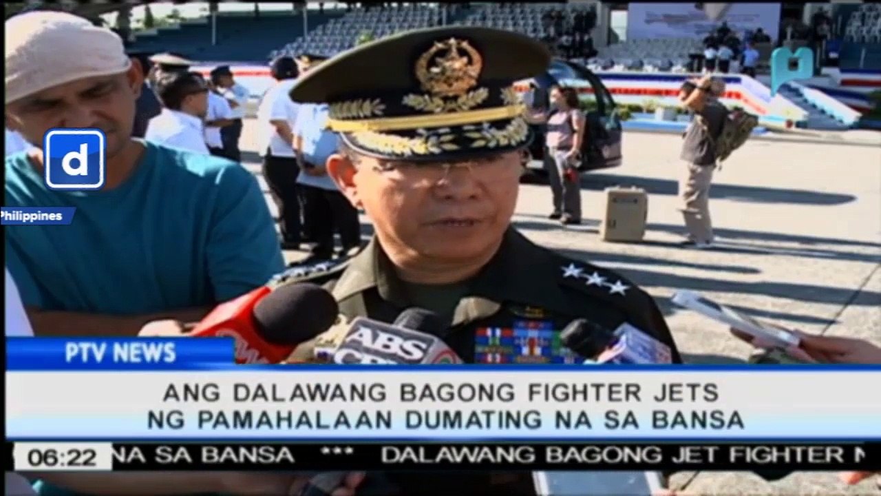 Dalawang bagong fighter jets ng pamahalaan, dum...