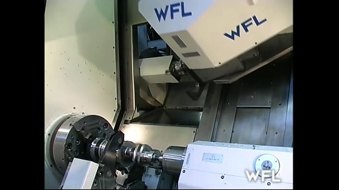 HYPNOTIC Video of Extreme Lathe Machine Tool   WFL M60 CNC Industrial Machine