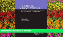 READ Business Associations: Agency, Partnerships, LLCs, and Corporations, 2015 Statutes and Rules