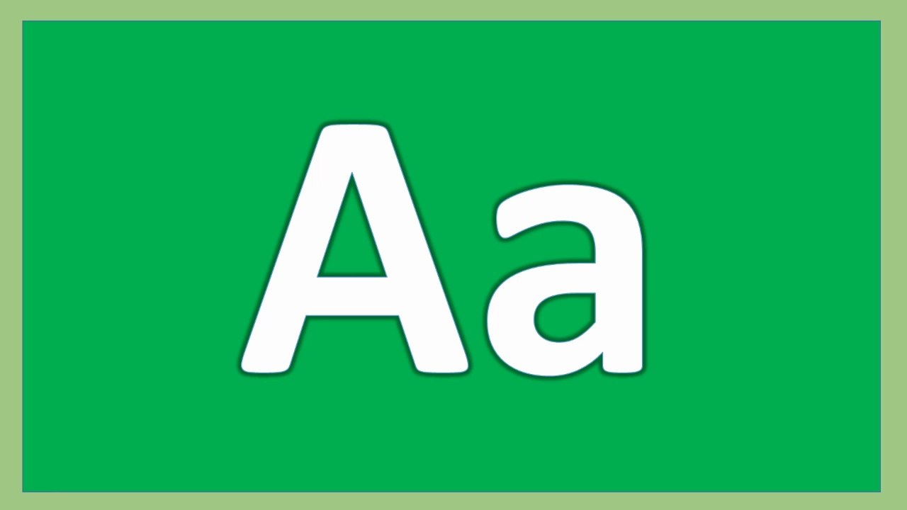 Learn the English alphabet for children