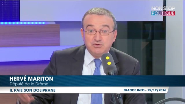 Hervé Mariton paie son doliprane et défend François Fillon sur la réforme de la sécurité sociale