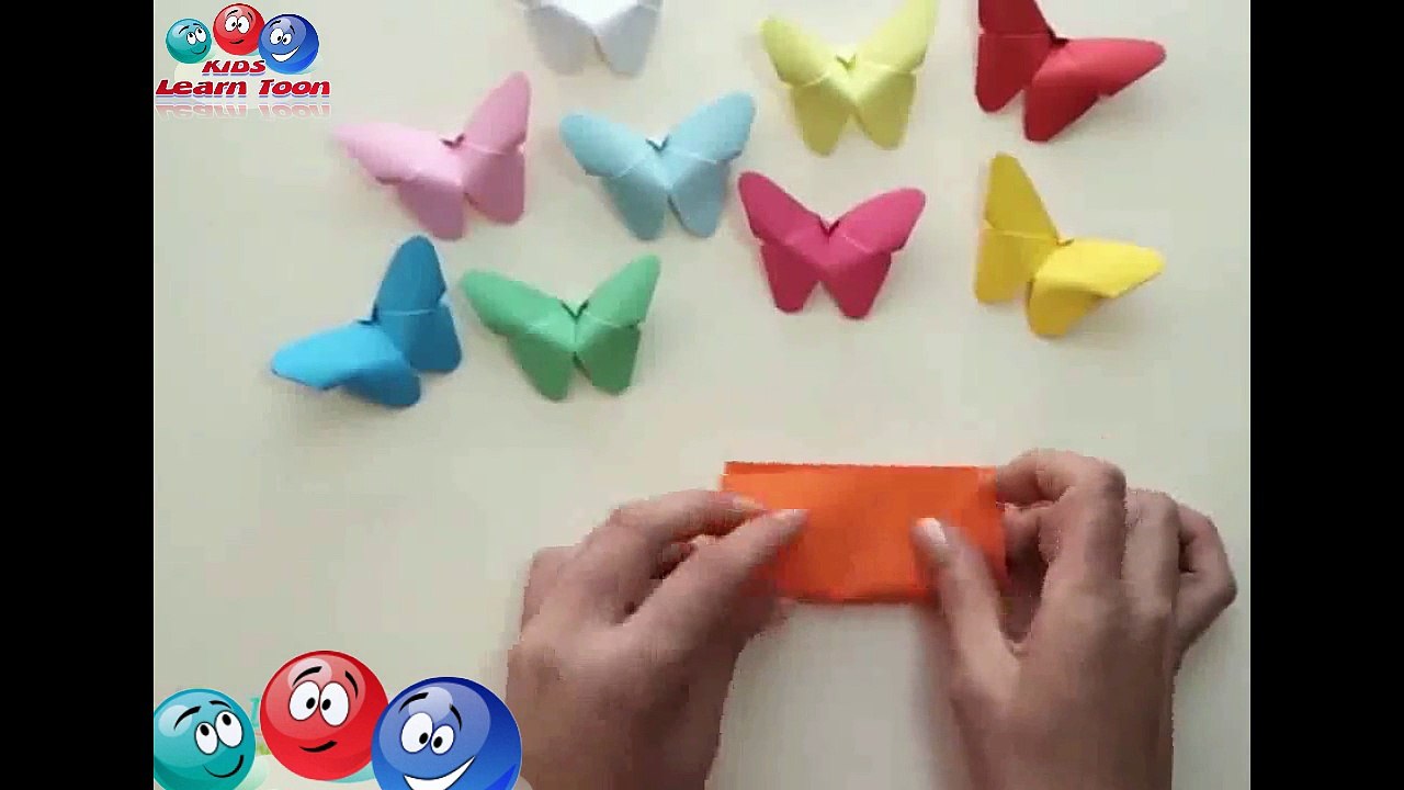 Putterfly and heart from paper - عمل فراشات وقلوب من الورق - انشطه مدرسيه