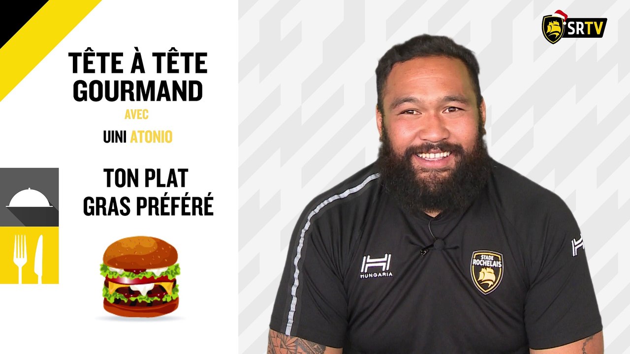 Stade Rochelais : dans l'assiette (et le verre) de Uini Atonio