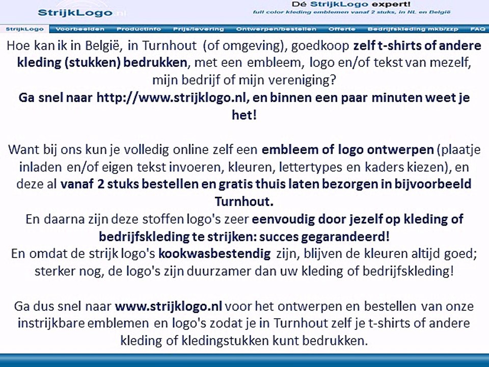 Zelf kleding bedrukken Turnhout