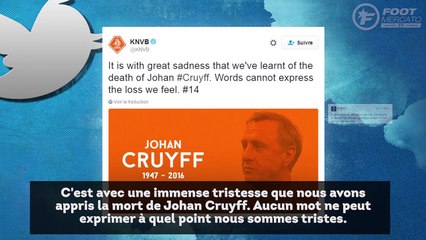 Le monde du football rend hommage à Johan Cruyff