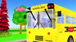 The Wheels on the Bus Go Round and Round | Children Nursery Rhymes | Kids 3D Animtion Rhymes Songs