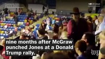 Trump rally protester and the supporter who punched him reconcile