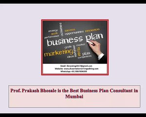 Prof. Prakash Bhosale is the Best Business Plan Consultant in Mumbai