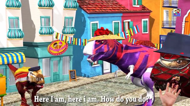 Dinosaur Dressed In Super Hero Spider Man Colors Song || Super Hero Finger Family || Funny Horse Kid