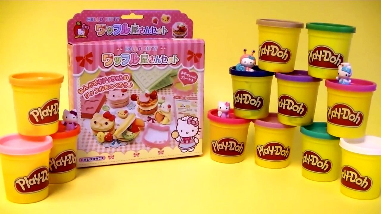 Play-Doh Hello Kitty How to Make Cookies Playdough Hello Kitty Shape Modelling Clay