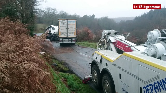 Querrien (29). Un homme blessé dans un accident de poids lourd